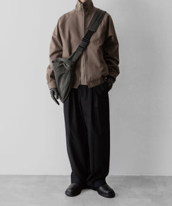 ssstein / シュタイン】MELTON ZIP UP BLOUSON - DARK GREIGE | 公式