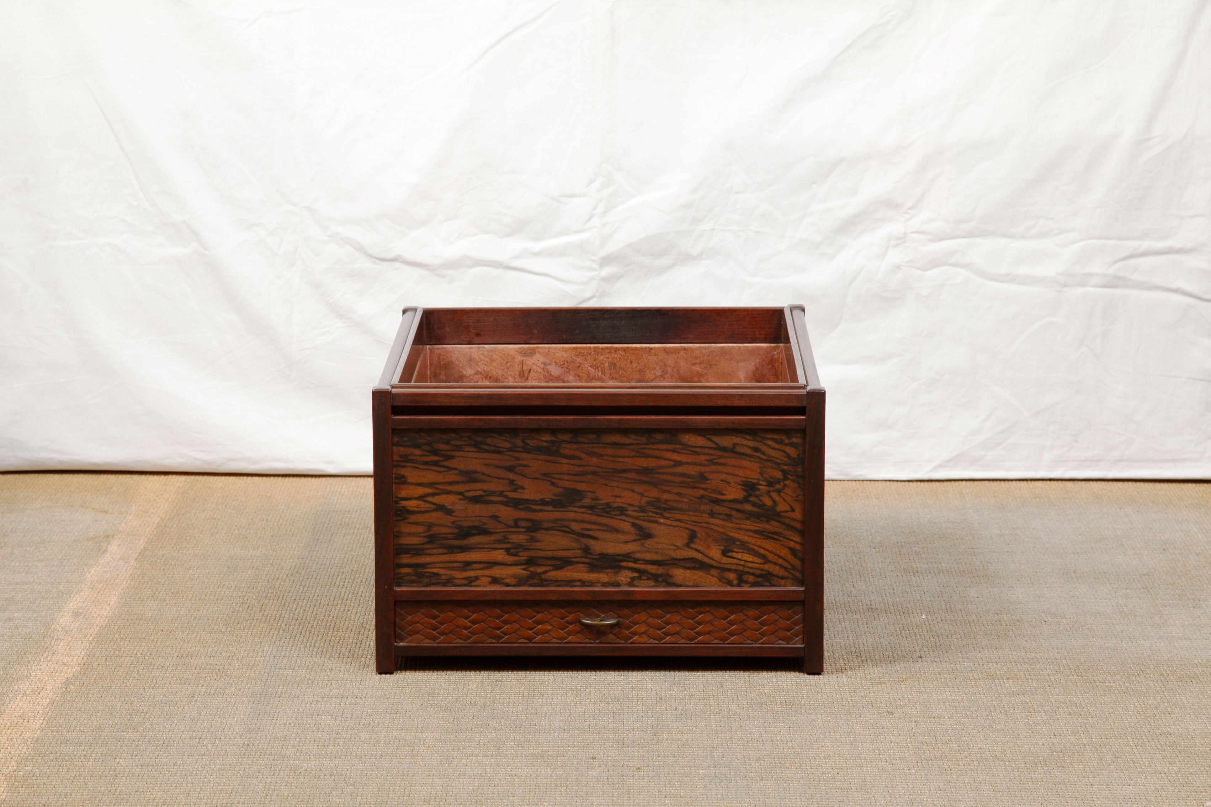 蓋付長火鉢鉄壺 29cm 蓋付長火鉢鉄壺 29cm