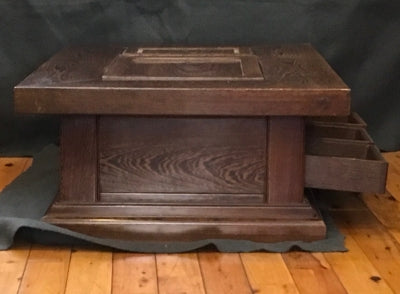 B8s 木製ミニチュア長火鉢関西型民芸縮小木工芸