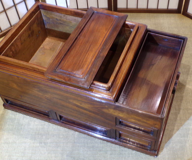 長火鉢箱火鉢小型アンティーク煙管