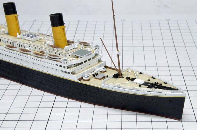 1/700客船「RMS タイタニック」製作 その10（エッチングと空中線