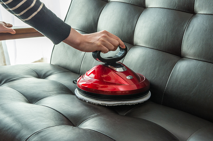 長さ調節可能なコードレス回転モップ 乾湿両用 スプレー機能付き平戸焼