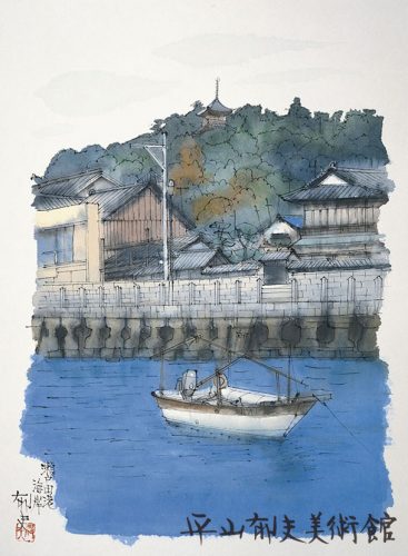 絵画『建物と虹』ヘイ平山画 絵画『建物と虹』ヘイ平山画 Early works