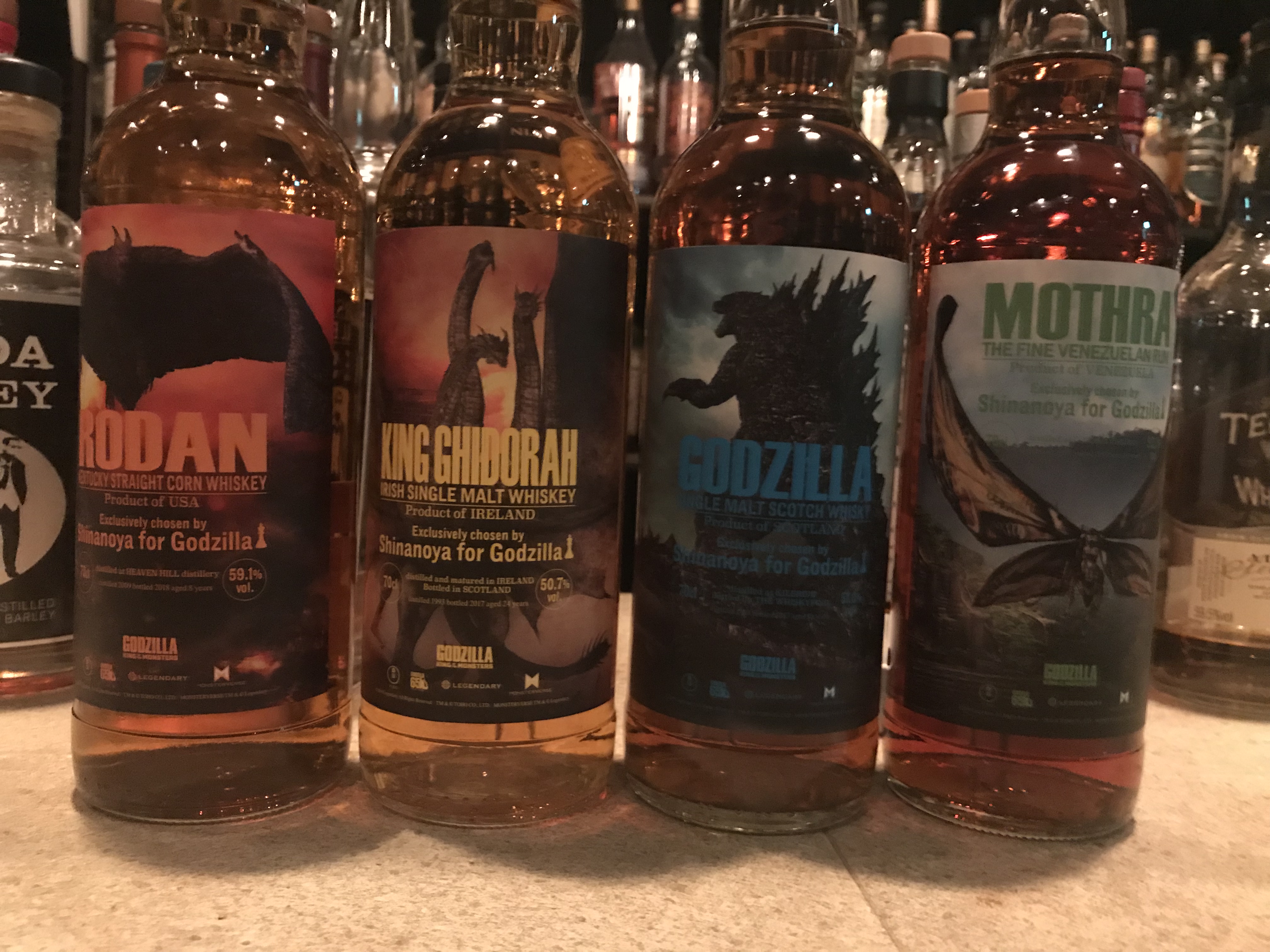 ゴジラ キング・オブ・モンスターズ × 信濃屋。4種セットが愉しい