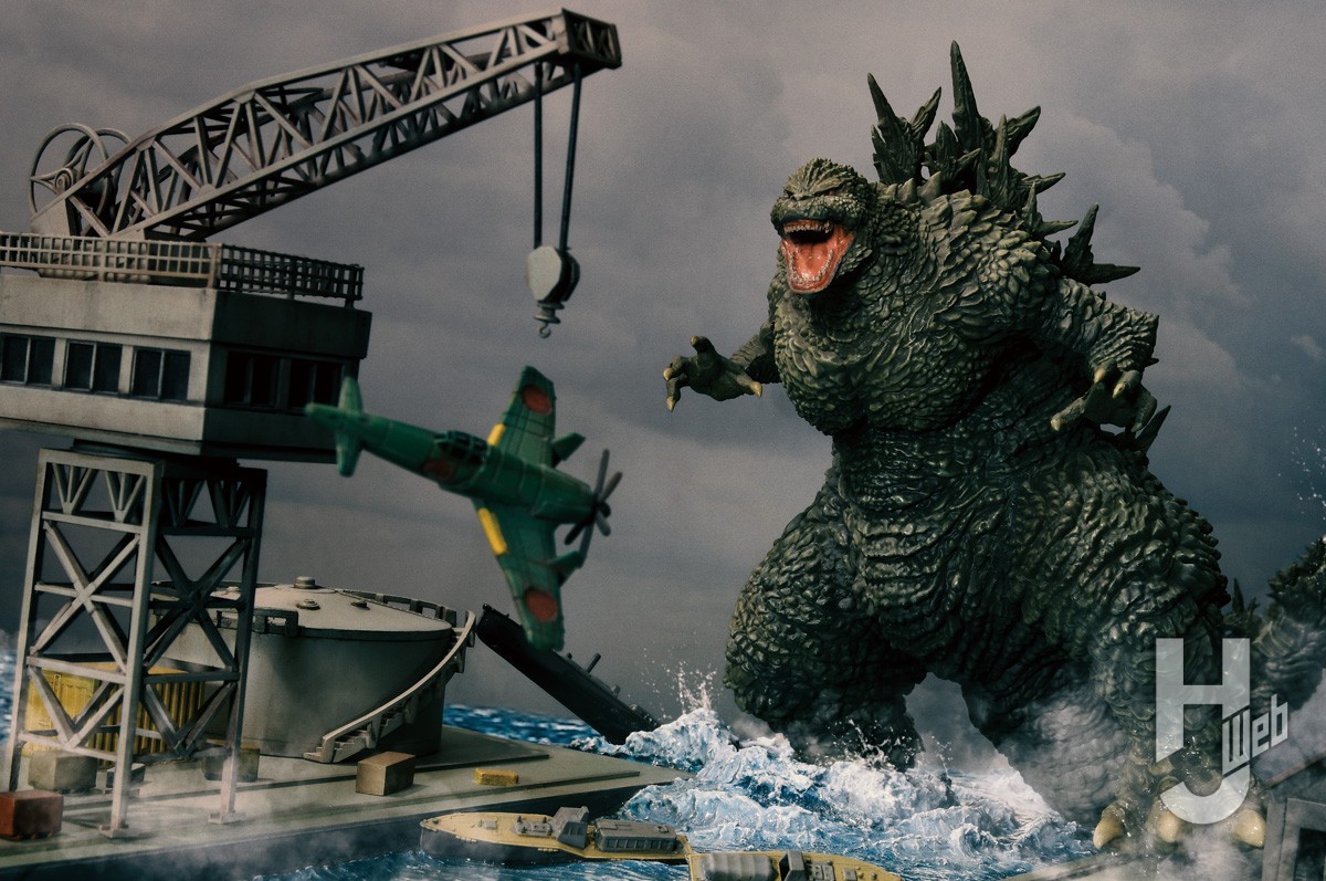 ゴジラマイナスワンジオラマ 逗子軍港上陸 PLAfig.シリーズ第1弾