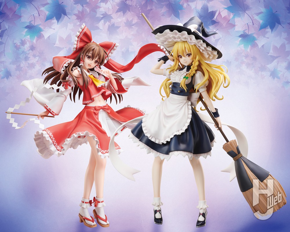 博麗霊夢 霧雨魔理沙 夢の東方タッグ編 2個 ガレージキット 東方