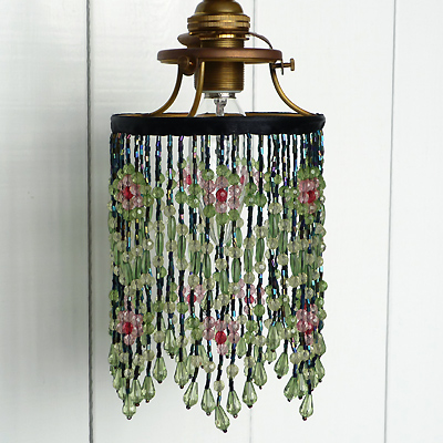 アンティーク風 ペンダント ビーズ ランプ シェード | アンティーク