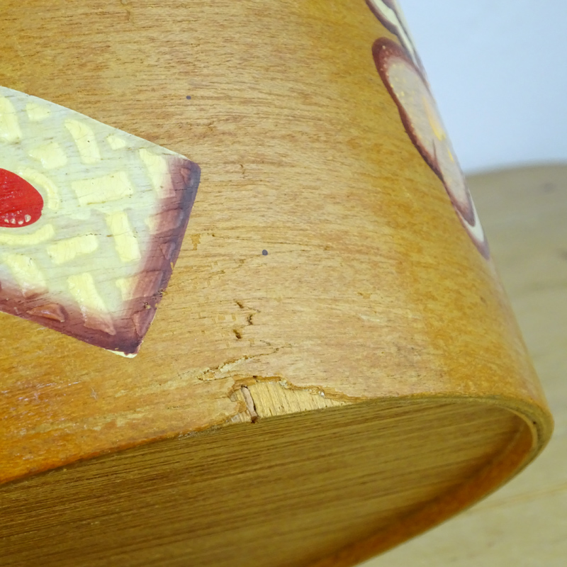 ヴィンテージ 木製クッキージャー ビスケット アンティーク 古道具 USA