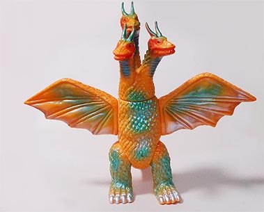 当時物 ブルマァク キングギドラ ソフビ 怪獣 ゴジラ キングギドラ
