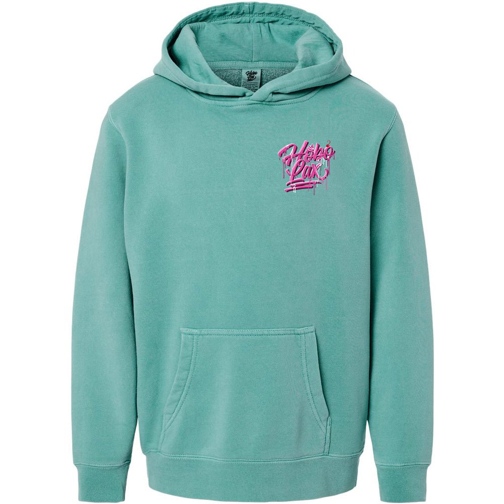Youth Sideline Scoop Hoodie - Mint Lacrosse Sweatshirt | Hobo Lax