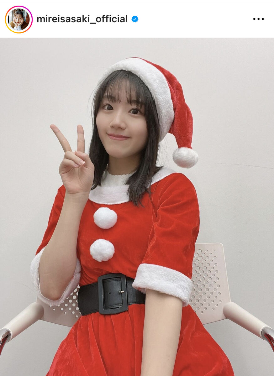日向坂46 生写真 佐々木美玲 21サンタ衣装ヨリ 直筆サイン 日向坂46