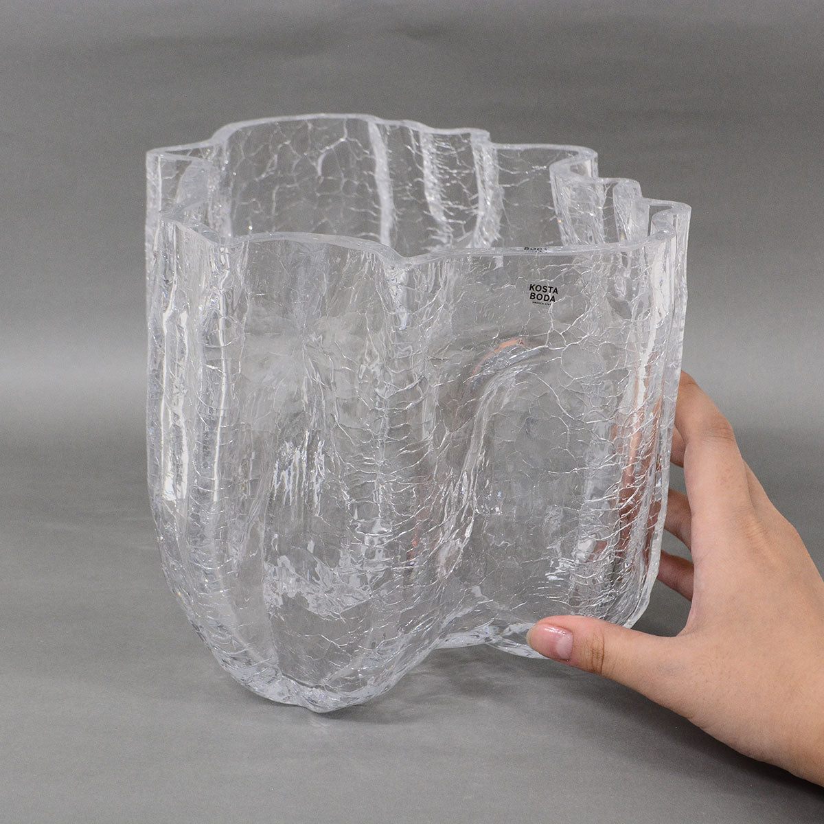 KOSTA BODA コスタボダ CRACKLE フラワーベース ( M / クリア )｜北欧雑貨