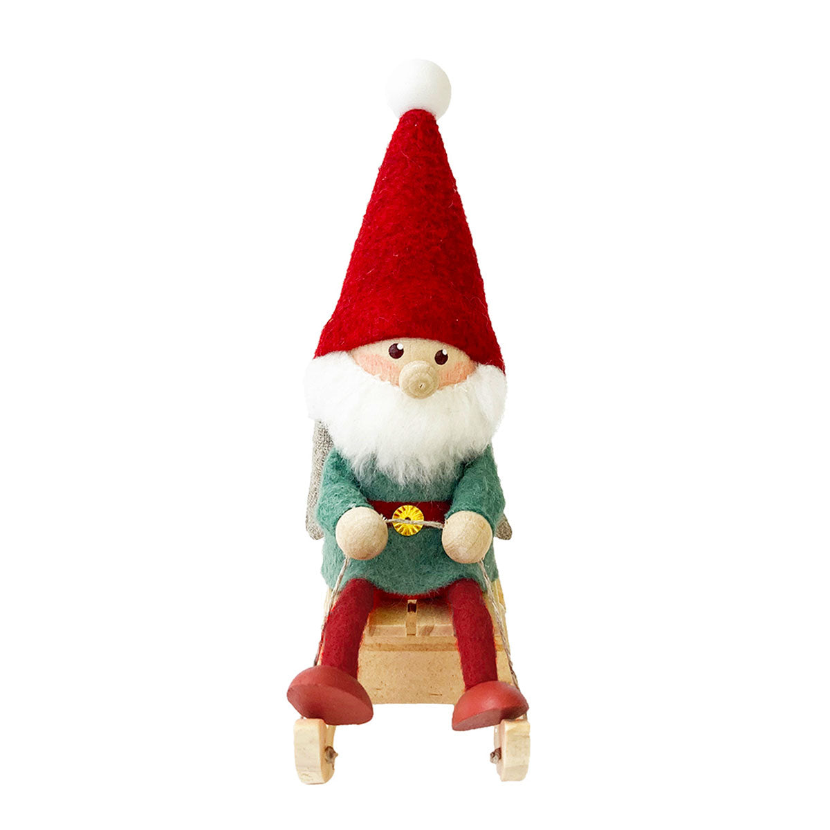 ロシア 手作り大きな木製サンタクロース 人形 ロシア 手作り大きな木製