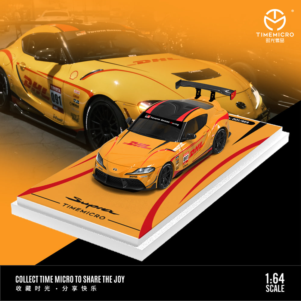Time Micro 1:64 Supra A90 Orange DHL (3 Versions) TM647409