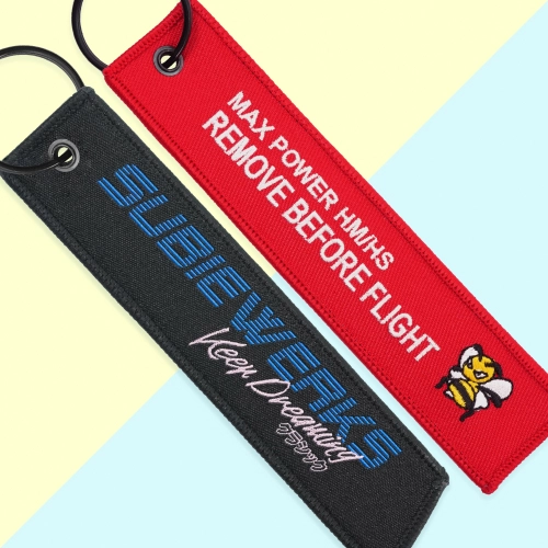 フライトタグ（刺繍タグキーホルダー）の製作50枚から HOTMOBILY