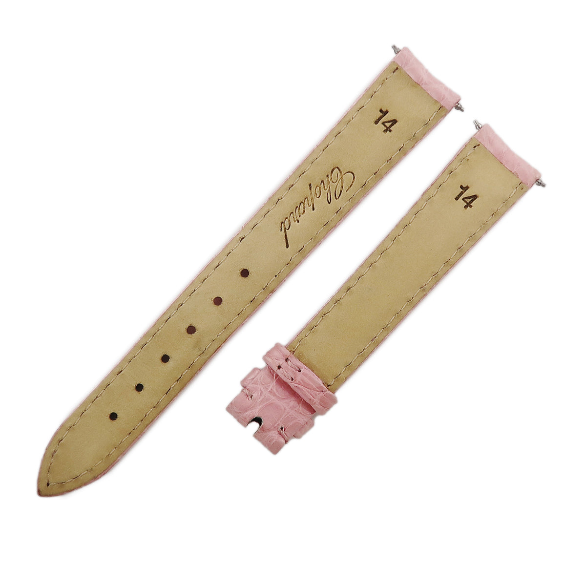 キムチ✨ CHOPARD ショパール 替えベルト クロコ ピンク 尾錠 キムチ