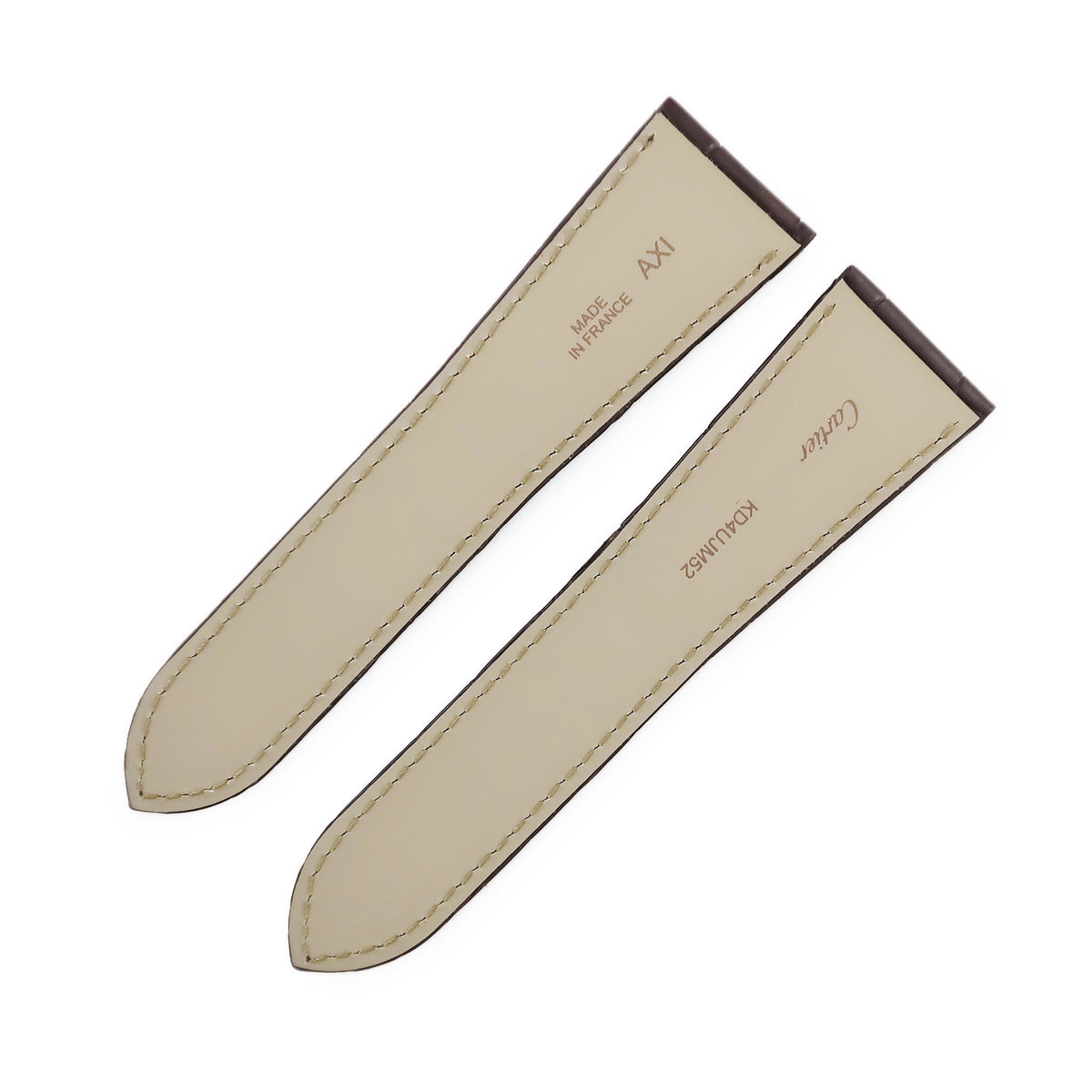 カルティエ Cartier 純正 ブラウン クロコダイル 腕時計パーツ 未使用