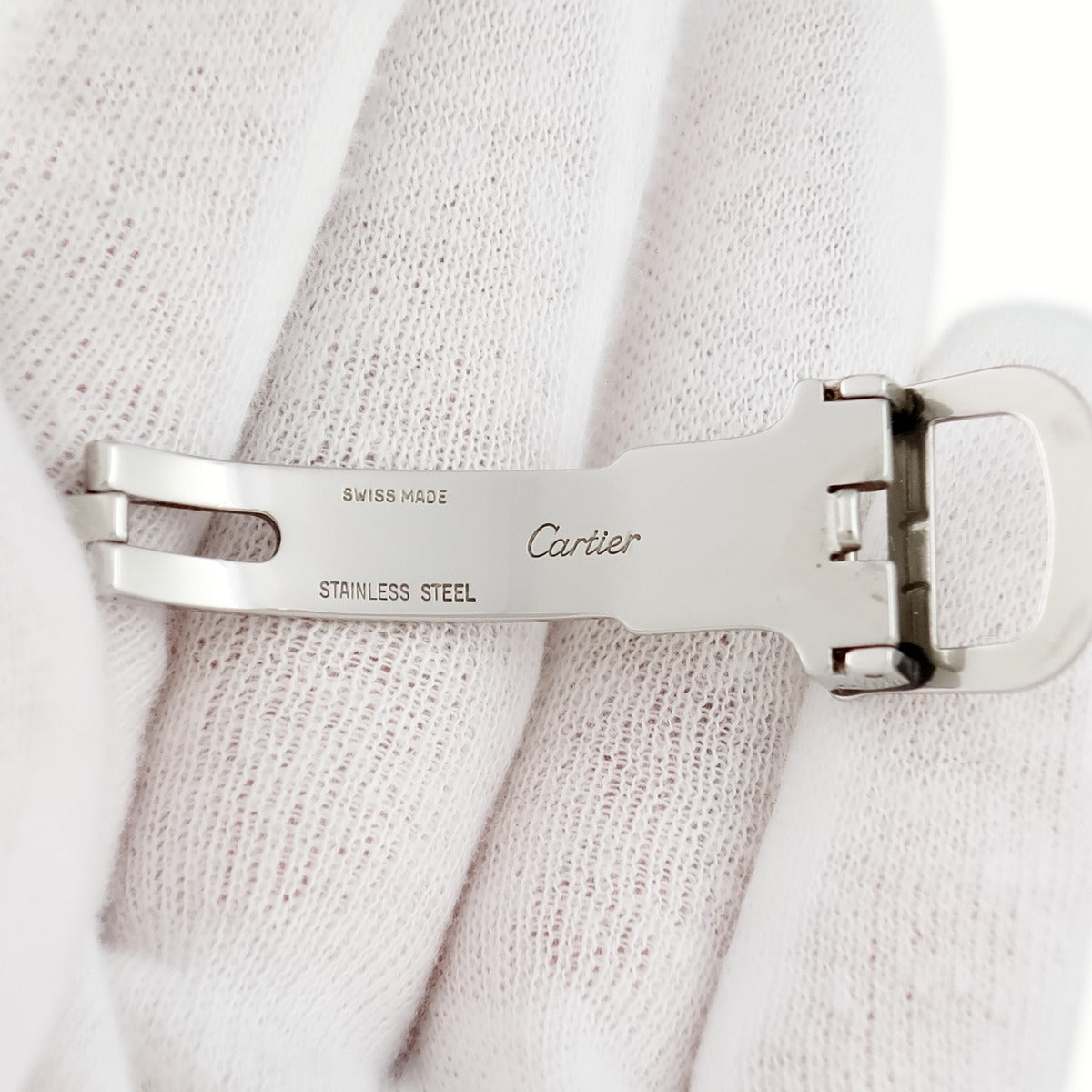 カルティエ Cartier純正Dバックル 銀色 シルバーカラー 12ミリ幅