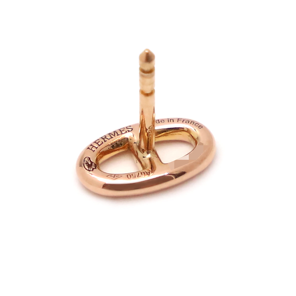 エルメス HERMES ファランドール ローズゴールド ピアス 750 18金 18K