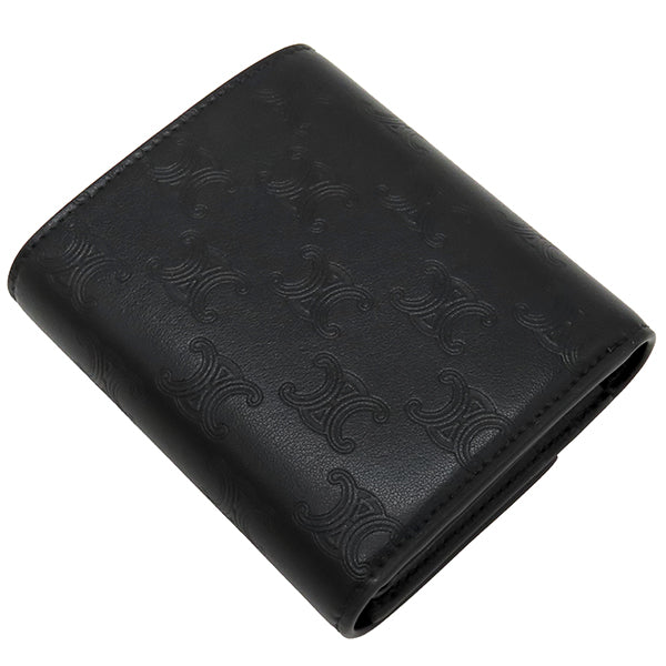 大特価!!】セリーヌ スモールトリフォールド 財布 ブラック 鑑定済み