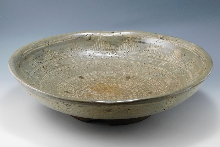 清水六兵衛 図変手付向付鉢 清六銘 希少 清水六兵衛 図変手付向付鉢 清