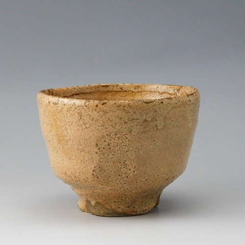 萩焼 十世 坂高麗左衛門作 白萩茶碗 銘「山里」 淡々斎極め箱 M R6049