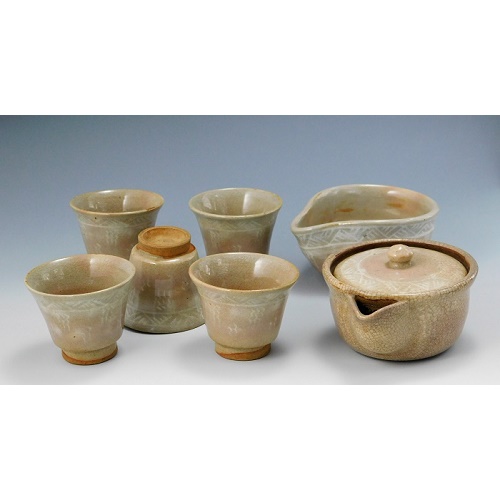 S023】萩焼 煎茶器 11代 高麗陶兵衛 S023】萩焼 煎茶器 11代 高麗陶