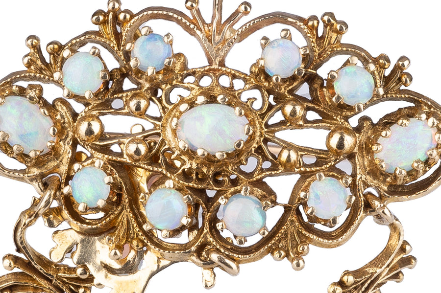 ブローチ 0 天然オパール アンティーク ⁄ Opal 393 天然オパール opal