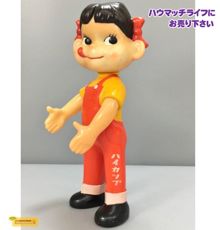 超希少美品】不二家 首ふりペコちゃん ソフビフィギア スプリング