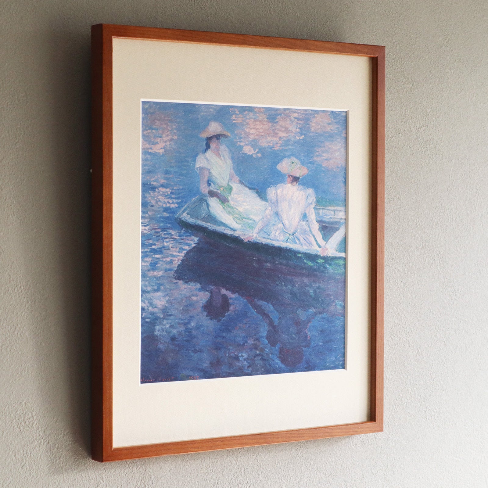 国立西洋美術館 鉄製 メタル カード モネ 舟遊び （部分） 国立西洋