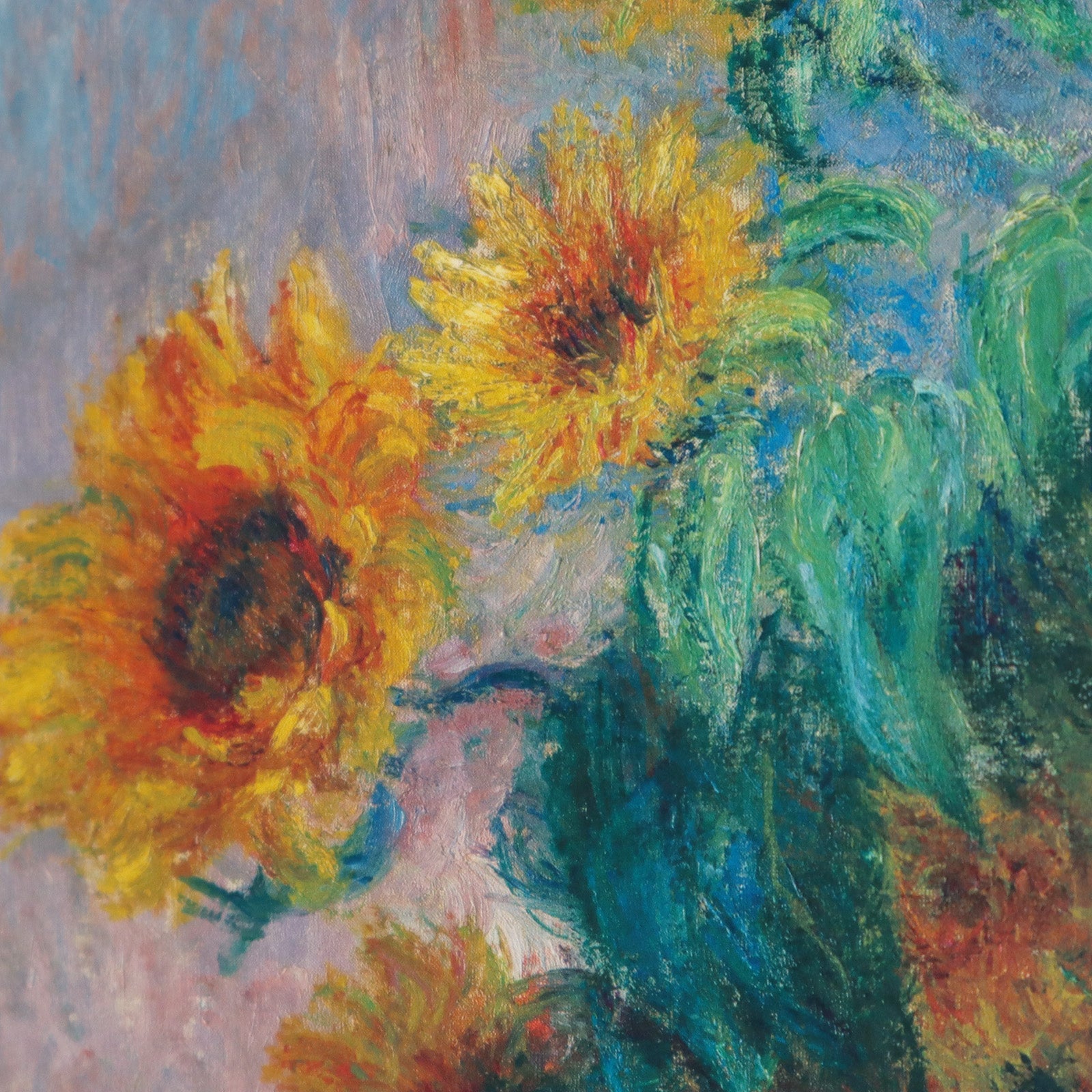 キャンバス プリントアート クロード・モネ ひまわり 額付き 絵画