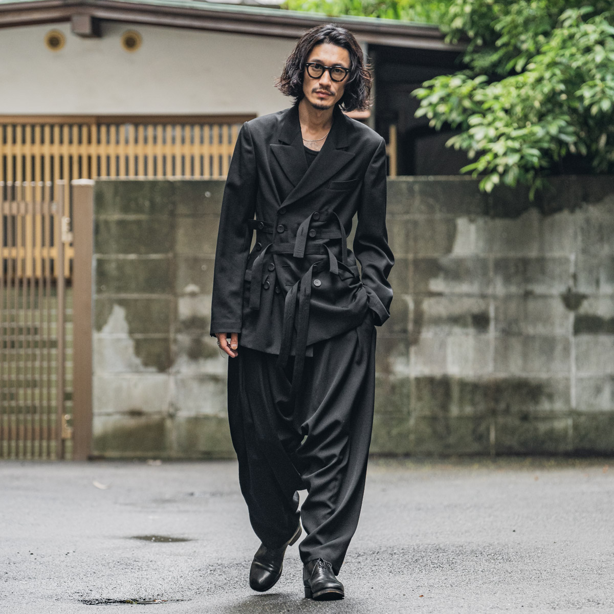 Yohji Yamamoto pour homme シルク パンツ 25ss Yohji Yamamoto POUR