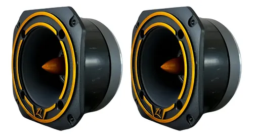 Kit 2 Super Tweeter Zetta Audio Z1 Dtz300 Preto/dourado Preto