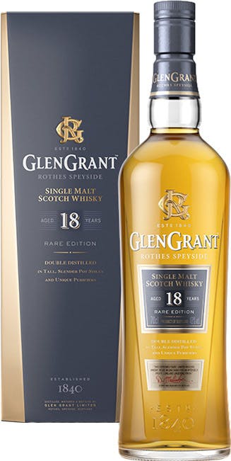 Glen Grant Rare Edition Single Malt Scotch Whisky 18 year old