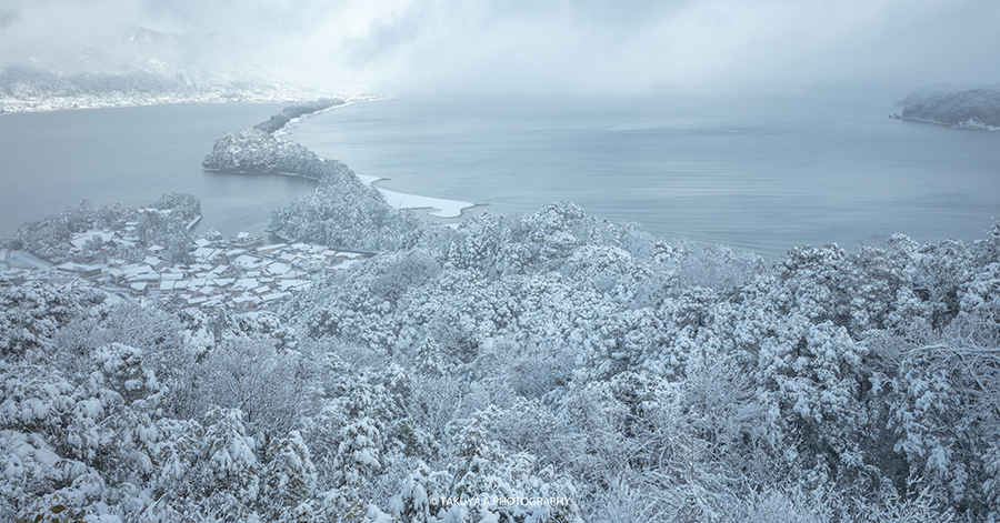 京都府の絶景】天橋立 飛龍観の雪景色撮影記ー海から現れた美しい白龍
