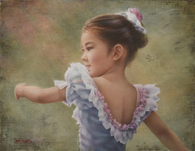 藤岡心象 一枚の繪 【若草】 油彩 6号 藤岡心象 絵画 藤岡心象 一