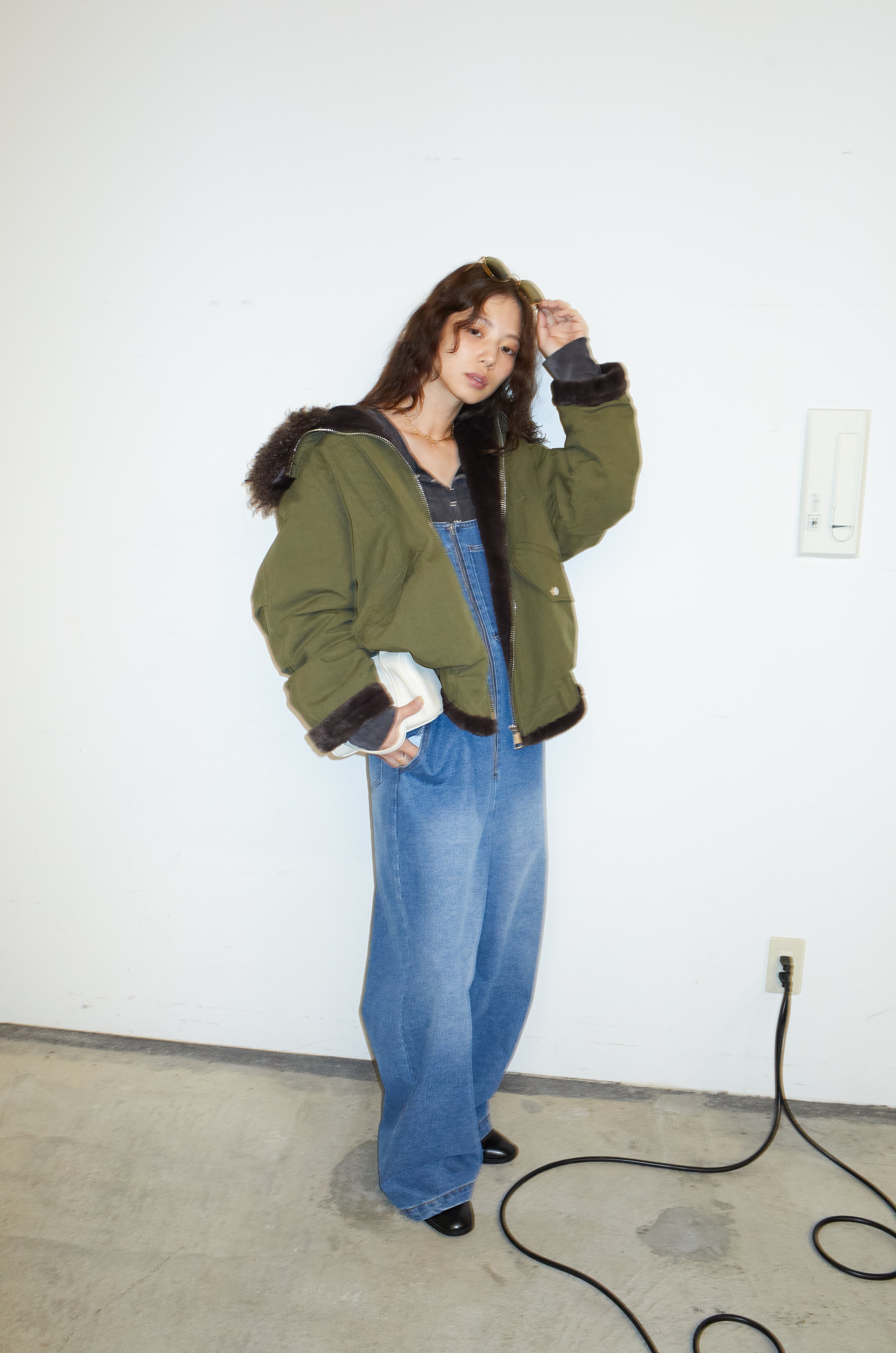 予約]ボア襟ジップブルゾン – IAMALPHA