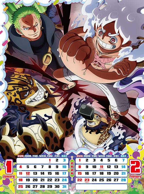 残りわずか】ONE PIECE 2026年 壁掛けカレンダー CL-012 CL26-012の