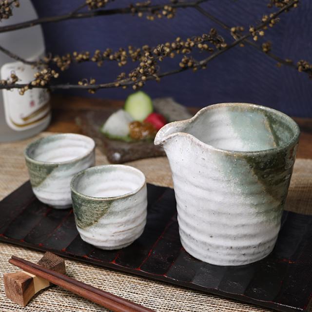 2503 信楽焼 茶器セット 銚子1客 ぐい呑2客 未使用 【公式通販】