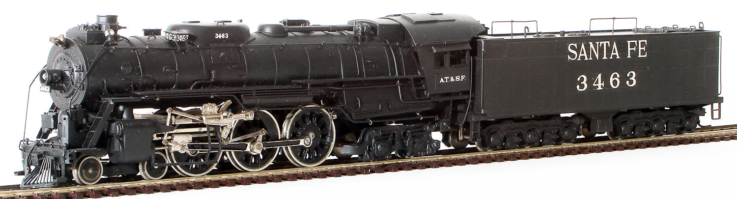 HO Brass Model Train - Tenshodo Sante Fe Railroad 4-6-4 Hudson