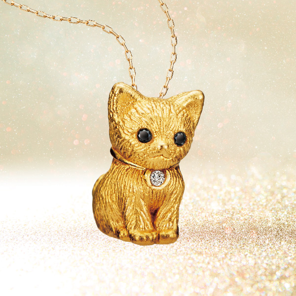 天然瑪瑙 カメオ 猫ちゃん 子猫 ペンダントトップ 高品質 天然石