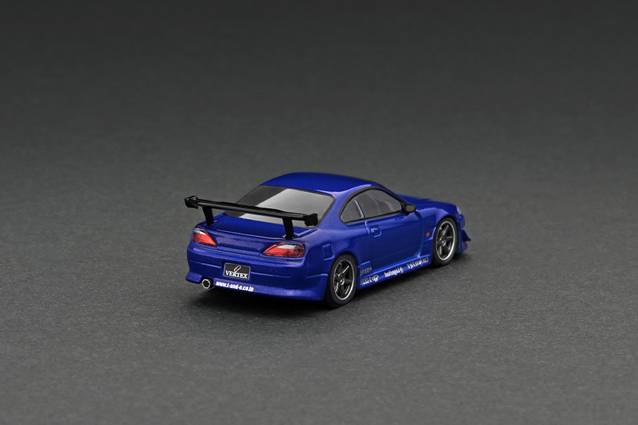 T64G-023-BL 1/64 VERTEX Nissan Silvia S15 Blue Metallic | LINE UP