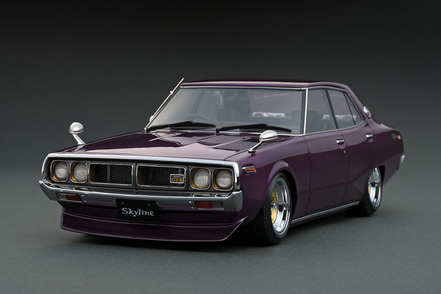 IG0969 1/18 Nissan Skyline 2000 GT-X (GC110) Purple | LINE UP