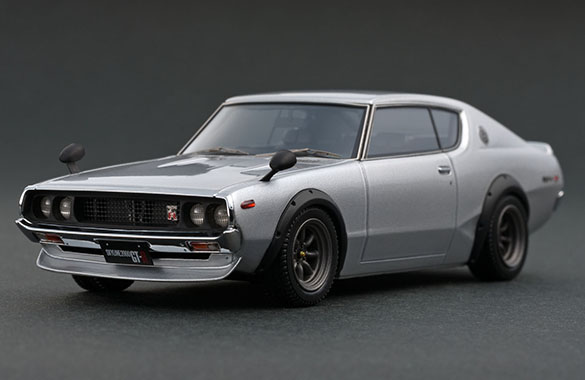 IG0036 1/43 Nissan SKYLINE 2000 GT-R (KPGC110) Silver | LINE UP