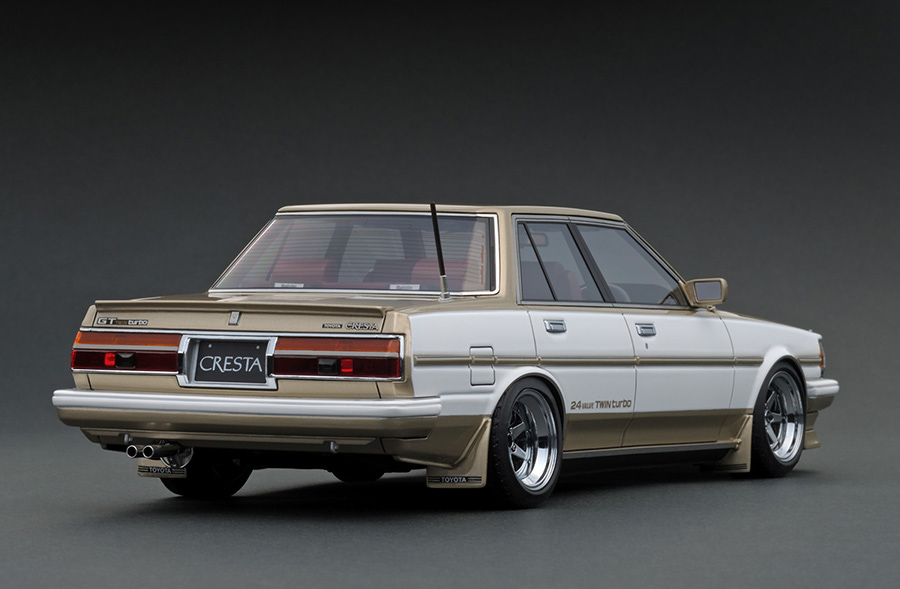 IG1486 1/18 Toyota Cresta (GX71) GT TWIN turbo White/Gold | LINE