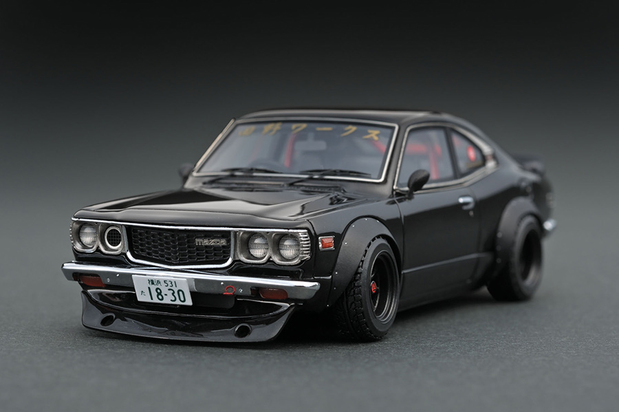 IG1159 1/43 Mazda Savanna (S124A) Semi Works Black TanoWorks ver