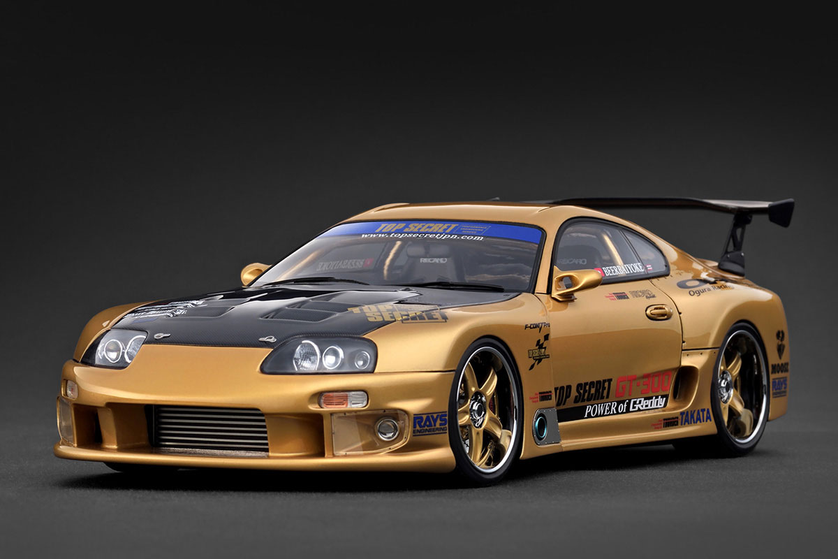 IG3743 1/18 TOP SECRET GT300 Supra (A80) Gold | LINE UP | [公式