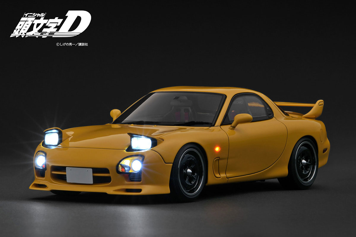 IG3940 1/18 INITIAL D Mazda RX-7 Mazda Speed A-spec(FD3S) Yellow