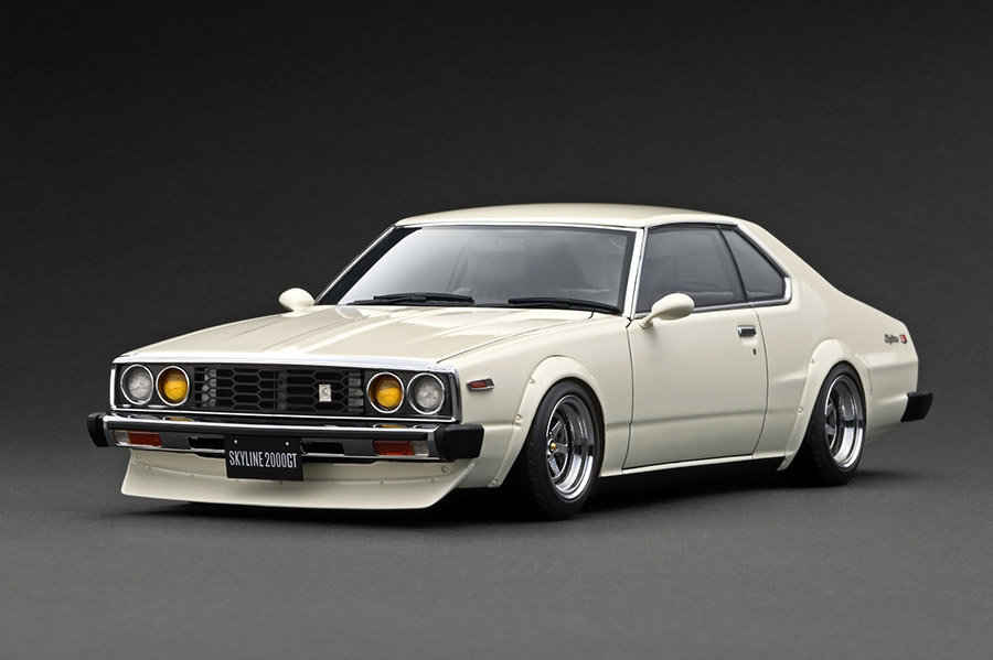 IG3231 1/18 Nissan Skyline 2000 GT-ES (C210) White | LINE UP