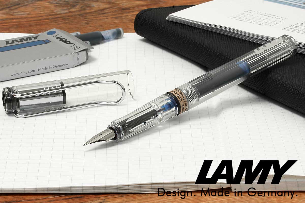 LAMY Safari 万年筆 スケルトン コンバーター ペン先 EF Amazon | LAMY